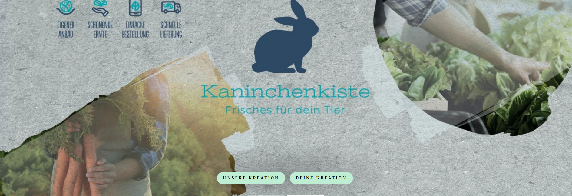 Frische Vielfalt für glückliche Kaninchen